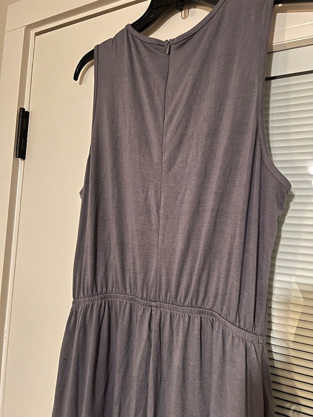 Sleeveless Dark Gray Jumpsuit with Elastic Waist #162 - Picture 7 of 16